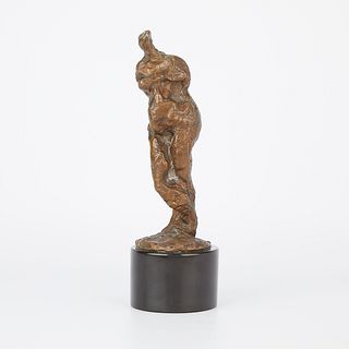 George Spaventa Figural Cast Bronze Sculpture 1962