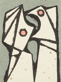 Edward Landon "Cross Purpose" Serigraph 1980