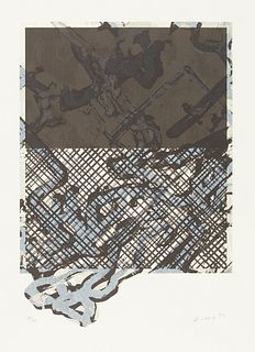 Ed Moses Abstract Lithograph 1989