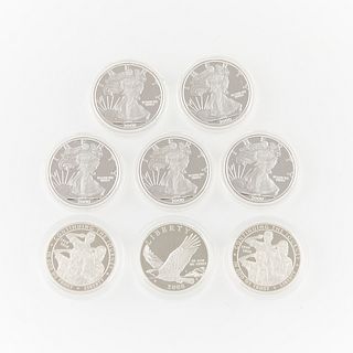 8 Silver United States Commemorative Coins