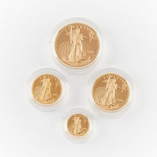 2005 Gold Proof American Eagle 4 Coin Set
