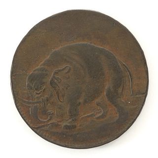 1694 London Elephant Half Penny Token