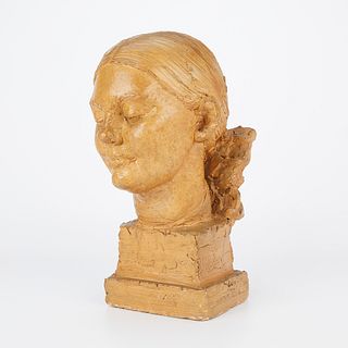 Ceramic Bust of a Girl 1929