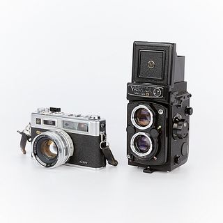 2 Vintage Yashica Japanese Cameras