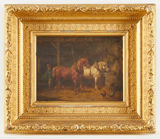 Attributed W.J. Boogaard Equestrian Painting