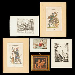 Group of 6 Etchings ca. 16th-18th century
