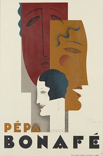 Jean Carlu "Pepa Bonafe" Art Deco Poster