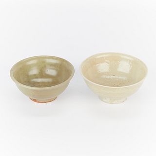 2 Chinese Song Ceramic Glazed Bowls
