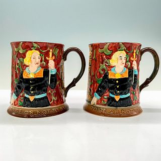 2pc Beswick Mugs, Hamlet's To Be or Not To Be Monologue 1147