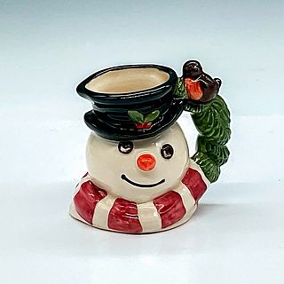 Snowman D7159 (Robin and Wreath Handle) - Mini - Royal Doulton Character Jug