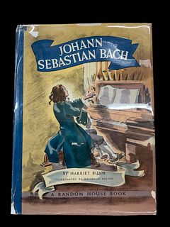 Johann Sebastian Bach by Harriet Bunn 1942 Childrens Book
