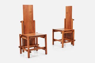 Gerrit Rietveld Style, Hall Chairs (2)