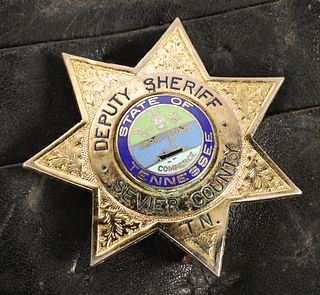 VTG SEVIER TENNESSEE SHERIFF BADGE
