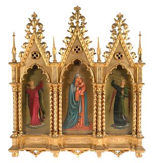 AFTER FRA ANGELICO GOTHIC TRIPTYCH