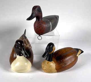 (3) DUCK DECOYS SIGNED