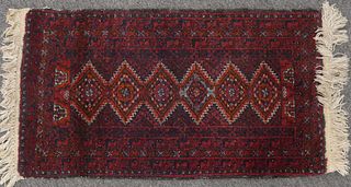 VINTAGE HAND KNOTTED AFGHAN BALUCH RUG