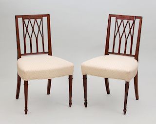 Pair of Federal Style Mahogany Side Chairs
