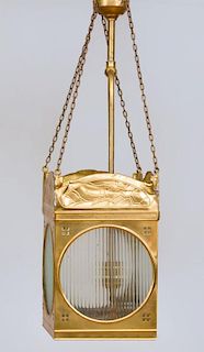 Victorian Brass Hanging Lantern