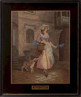 Four Needlework Pictures, After Francis Wheatley (1747-1801): Cries of London: Four Scenes