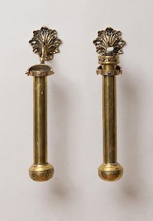 Pair of Brass Sconces from an Irrawaddy River Steamer