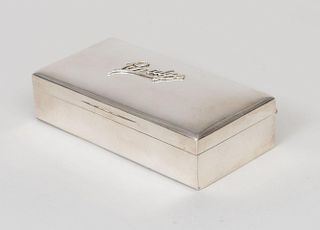 English Silver Box for the Card Game 'Bridge'