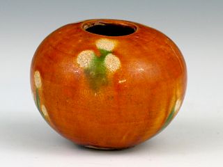 Chinese Sancai pottery water coupe. Tang dynasty.