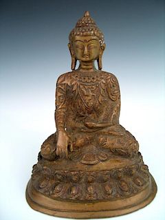 Chinese bronze buddha.