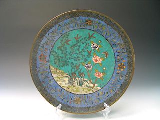 Chinese Cloisonne Charger.