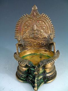 Indian Brass candle holder.