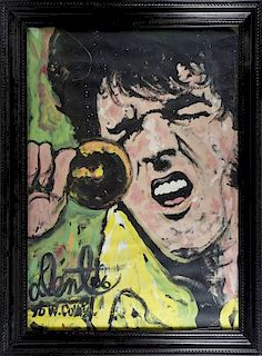 ELVIS PRESLEY PAINTING BY DENNY DENT