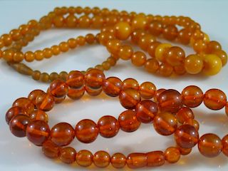 Two Natural Amber Necklaces