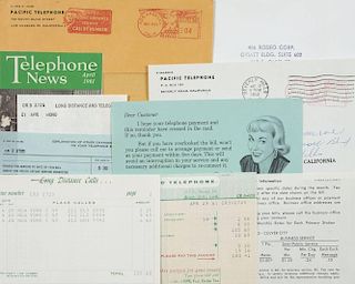 MARILYN MONROE TELEPHONE COMPANY DOCUMENTS