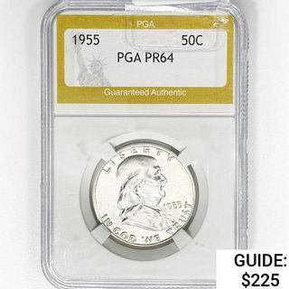 1955 Franklin Half Dollar PGA PR64 
