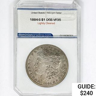 1884-S Morgan Silver Dollar DGS VF35 
