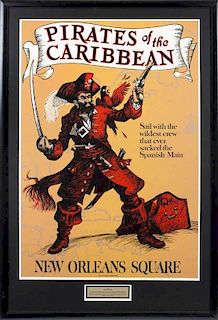 PIRATES OF THE CARIBBEAN ATTRACTION POSTER