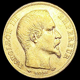 1857-A France .1867oz Gold 20 Francs UNCIRCULATED
