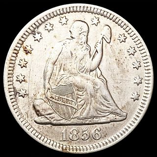 1856 Seated Liberty Quarter NEARLY UNCIRCULATED