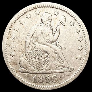 1856 Seated Liberty Quarter NEARLY UNCIRCULATED