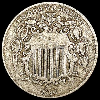 1866 Shield Nickel NICELY CIRCULATED