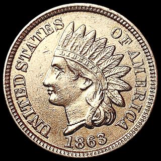 1863 RED Indian Head Cent UNCIRCULATED