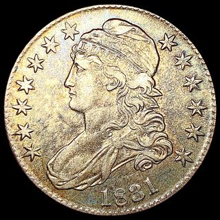 1831 Capped Bust Half Dollar NEARLY UNCIRCULATED