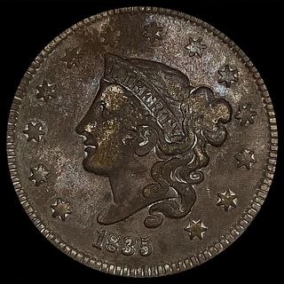 1835 Coronet Head Large Cent NICELY CIRCULATED