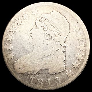 1813 O - 110 R1 Capped Bust Half Dollar NICELY CIR