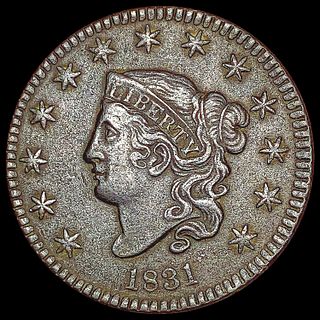 1831 Coronet Head Large Cent CHOICE AU