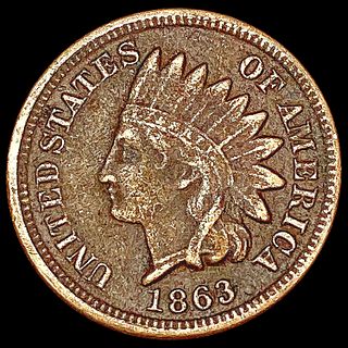 1863 Indian Head Cent LIGHTLY CIRCULATED