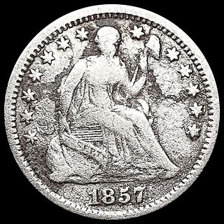 1857-O Seated Liberty Half Dime NEARLY UNCIRCULATE