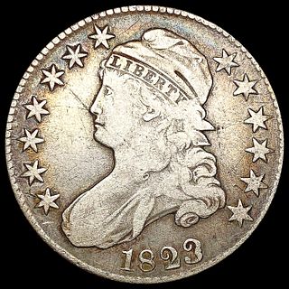 1823 Patch 3 Capped Bust Half Dollar NICELY CIRCUL