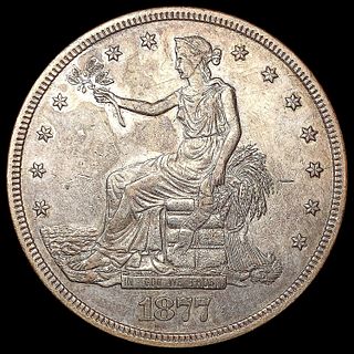 1877-S Silver Trade Dollar CHOICE AU