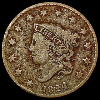 1824/22 Coronet Head Large Cent NICELY CIRCULATED