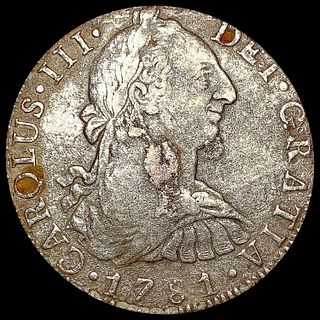 1781 Mexico Silver 8 Reales NICELY CIRCULATED